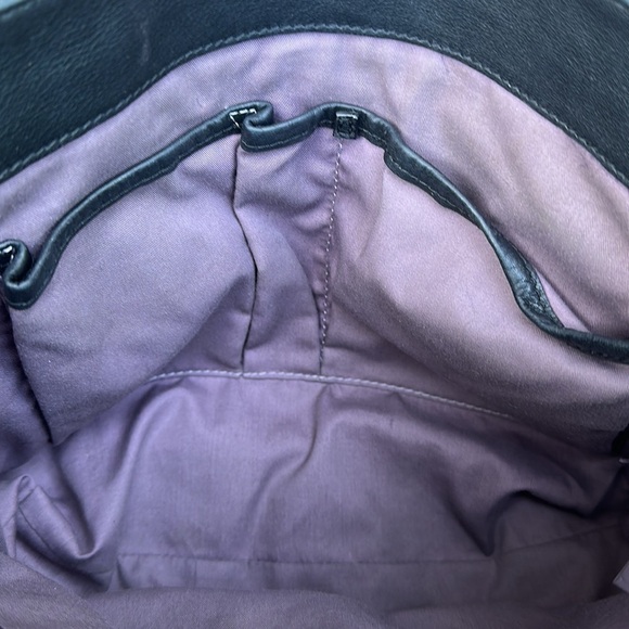 KOOBA Jane Black Pebbled Leather Crossbody Satchel - Picture 14 of 16